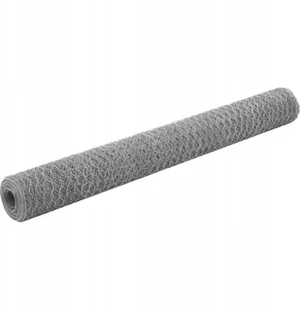 Siatka ze stali galwanizowanej, 25x1,2 m, sześciokątna, srebrna - Ogrodzenia - miniaturka - grafika 2