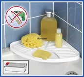 Półki łazienkowe - FENIKS NAROŻNA ŁAZIENKOWA NA PRZYSSAWKI - miniaturka - grafika 1