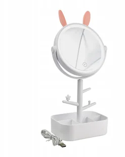 Lusterko Kosmetyczne Do Makijażu Podświetlane Led - Lusterka do makijażu - miniaturka - grafika 7