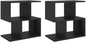 Szafki nocne - vidaXL Szafki nocne, 2 szt., czarne, 50x30x51,5 cm, płyta wiórowa - miniaturka - grafika 1