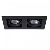 Lampy sufitowe - Lucide CHIMNEY Czarna 2xGU10 Oprawa podtynkowa ruchoma 09926/02/30 09926/02/30 - miniaturka - grafika 1