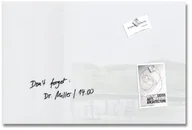 Dekoracje domu - Sigel artverum szklana tablica magnetyczna, biały 60 x 40 cm GL121 - miniaturka - grafika 1