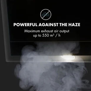 Klarstein Mirage 90 Czarny (CGCH3-Mirage-90) - Okapy kuchenne - miniaturka - grafika 3