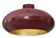 Lampy sufitowe - Luminex Compo 1686 plafon lampa sufitowa owalny dia 500 1x60W E27 burgund złoty - miniaturka - grafika 1