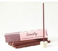 Kadzidła i dodatki - Song Of India Nie zawierające bambusa kadzidła indyjskie z ceramicznym stojakiem SENSUALITY 50 sztuk - miniaturka - grafika 1