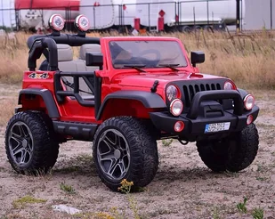 Super-Toys Mega Jeep Perfect 002 Exclusive Wolny Start Miękkie Koła Lakierowany Hp-002 - Pojazdy elektryczne dla dzieci - miniaturka - grafika 14