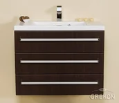 Szafki łazienkowe - Gante Szafka łazienkowa z umywalką 80/39/3 seria Fokus Wenge Mat FKS-W-U80/39/3 Clever - miniaturka - grafika 1