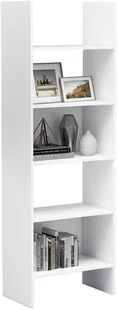vidaXL Regał na książki biały 60x35x180 cm płyta wiórowa 803407 - Regały - miniaturka - grafika 5