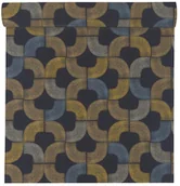 Tapety - Rasch Tapeta 3D 477313 czarno-żółta winylowa na flizelinie - miniaturka - grafika 1