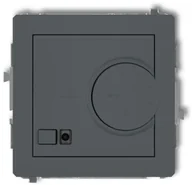 Regulatory i termostaty - Karlik Deco grafitowy mat elektroniczny regulator temperatury z czujnikiem powietrznym 28DRT-2 28DRT-2 - miniaturka - grafika 1