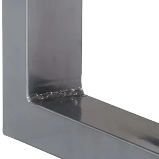 vidaXL Stolik typu konsola, 115x35x76 cm, drewno akacjowe i żelazo - Konsole i sekretarzyki - miniaturka - grafika 3