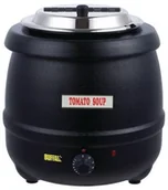 Piece, kotły  i płyty grzejne gastronomiczne - Buffalo Kociołek do zupy czarny | 10L L715 - miniaturka - grafika 1