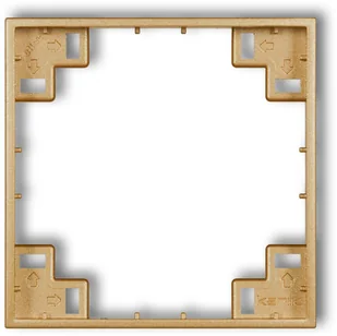 Karlik Ramka pośrednia MINI 29MRP-1 złoty 29MRP-1 - Klawisze i ramki - miniaturka - grafika 2
