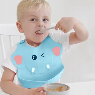 LUXMA Śliniak śliniaczek silikonowy kieszonka SD583Ś SD583Ś - Śliniaki i fartuszki - miniaturka - grafika 25