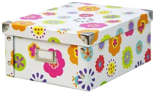 Zeller Pudełko do przechowywania 31x26x14 cm motyw kwiaty B003TEFK1S - Pudła i pojemniki do przechowywania - miniaturka - grafika 2