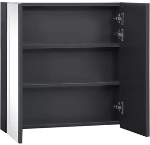 VidaXL Lumarko Szafka łazienkowa z lustrem i LED, 62x14x60 cm 325542 VidaXL - Szafki łazienkowe - miniaturka - grafika 5