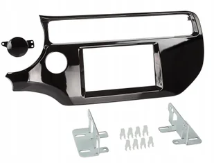 Ramka radia Kia Rio od 2015 2DIN czarny połysk - Akcesoria car audio - miniaturka - grafika 2