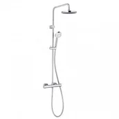Zestawy prysznicowe - Kludi 6809405-00 LOGO DUAL SHOWER SYSTEM z termostatem Basic 1 S - miniaturka - grafika 1