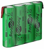 Ładowarki i akumulatory - Goobay 4X AA (Mignon) - 2100 mAh; 4X AA (Mignon) - 2100 mAh, zielona - flaga lutownicza (Z), Niklowo-wodorkowy (NiMH), 4,8 V - miniaturka - grafika 1