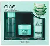 Pozostałe kosmetyki do pielęgnacji twarzy - Holika Holika Zestaw produktów do twarzy na bazie aloesu, Aloe Soothing Essence Skincare Special Kit - miniaturka - grafika 1