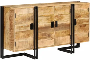 vidaXL Szafka z litego drewna mango, 150 x 40 x 80 cm - Komody - miniaturka - grafika 7