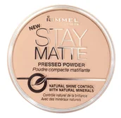Podkłady do twarzy - Rimmel Puder prasowany Stay Matte nr 001 14g - miniaturka - grafika 1