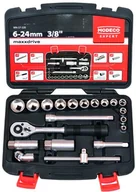 Zestawy narzędziowe - Modeco Zestaw kluczy nasadowych 3/8&quot 20szt MN-57-320 MN-57-320 - miniaturka - grafika 1