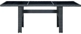 vidaXL 7-cz. zestaw mebli ogrodowych, poduszki, rattan PE, ciemnoszary 3060165 - Meble ogrodowe - miniaturka - grafika 12