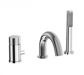 Baterie wannowe i prysznicowe - Paffoni Jo Bateria nawannowa 3-otworowa chrom JO047CR - miniaturka - grafika 1