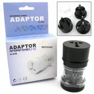 Złącza, przejściówki, adaptery - Adapter podróżny przejście AC USA EUROPA UK AZJA - miniaturka - grafika 1