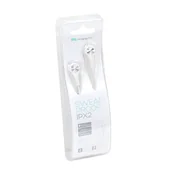 Słuchawki - Fiesta Słuchawki Douszne Z Mikrofonem Białe - miniaturka - grafika 1