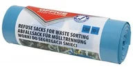 Worki na śmieci - Office products OFFICE PRODUCTS Worki na śmieci domowe do segregacji makulatury, mocne (LDPE), 120l, 10szt., niebieskie 22025232-01 - miniaturka - grafika 1