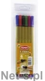 TOMA Cienkopis F-Liner 0,4 mm/6 kol TO-344 Z 96 - Cienkopisy - miniaturka - grafika 3