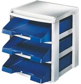 Półki na dokumenty - Leitz MODUł NA TRZY PÓłKI PLUS NIEBIESKI 53270035 - miniaturka - grafika 1