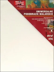 KOH-I-NOOR Podobrazie KOH-I-NOOR bawełna 27x33cm KIN-03565 - Podobrazia, bloki, papiery - miniaturka - grafika 2
