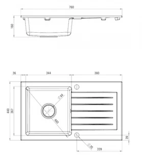 Deante Zorba ZQZ S113 - Zlewozmywaki - miniaturka - grafika 4