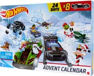 Tory, garaże, parkingi - Mattel HOT WHEELS Kalendarz adwentowy GJK02 - miniaturka - grafika 1