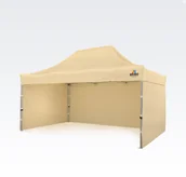 Pawilony ogrodowe - BRIMO Pawilon nożycowy 3x4,5m - plus 3 ściany - Beżowy - miniaturka - grafika 1