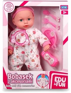 Artyk EDU&FUN Bobasek z akcesoriami - Lalki dla dziewczynek - miniaturka - grafika 5