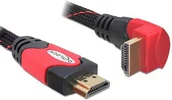 Kable - Delock Kabel HDMI,5 m, czarno-czerwony, kątowy, 4K, 3D - 82688 - miniaturka - grafika 1