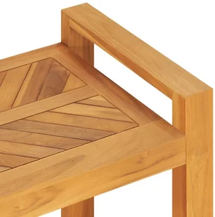 VidaXL Lumarko Ławka, 120 cm, lite drewno tekowe 325276 VidaXL - Ławki do przedpokoju - miniaturka - grafika 12