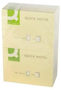 Q-CONNECT Bloczek samoprzylepny 102x76mm 1x100 kart. jasnożółty KF01410 - Notesy i bloczki - miniaturka - grafika 3