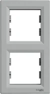 Klawisze i ramki - Schneider Electric Schneider Asfora Ramka 2-krotna pionowa ALUMINIUM EPH5810261 EPH5810261 - miniaturka - grafika 1