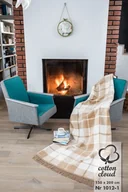 Koce - Cotton cloud Koc Cotton Cloud Housie Grille Beige - miniaturka - grafika 1