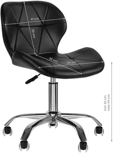 ACTIVESHOP Taboret Kosmetyczny QS-06 Czarny 10003_141200 - Krzesła i taborety kosmetyczne - miniaturka - grafika 14