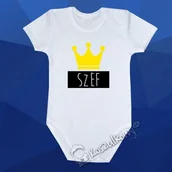 Body dla niemowląt - Szef - body dziecięce z nadrukiem - miniaturka - grafika 1