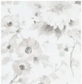 Tapety - Tapeta winylowa na ścianę kwiaty akwarela szara - miniaturka - grafika 1