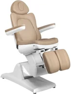 Fotele kosmetyczne - ACTIVESHOP FOTEL KOSMETYCZNY ELEKTR. AZZURRO 870S PEDI 3 SILN. CAPPUCCINO AS_109085 - miniaturka - grafika 1