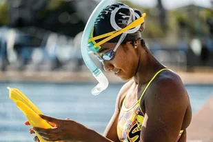 FINIS FINIS rurka czołowa STABILITY SNORKEL miętowa - Sprzęt do nurkowania - miniaturka - grafika 2