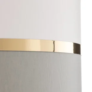 Euluna Tekstylna lampa stołowa Long biała/szara/mosiądz - Lampy stojące - miniaturka - grafika 4